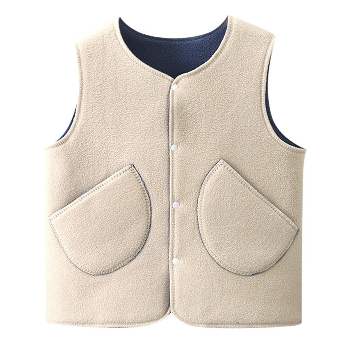 Children&#39;s autumn and winter polar fleece double-sided velvet vest