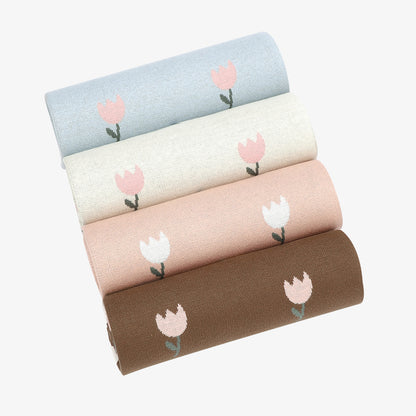 Baby knitted blanket cover