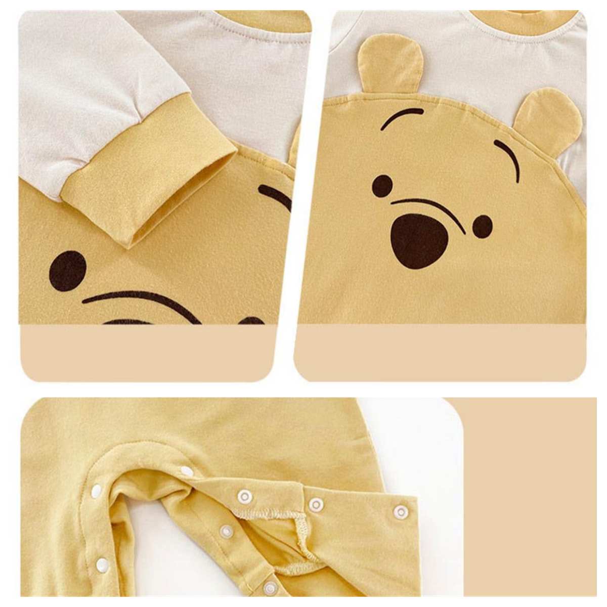 Baby Spring and Autumn Winnie the Pooh Long Sleeve Cotton Climbing Outwear