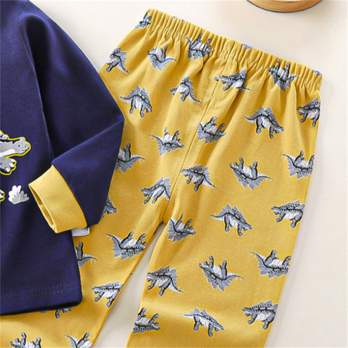 Children's cartoon animal pattern underwear set home clothes pure cotton children's clothing 2-piece set