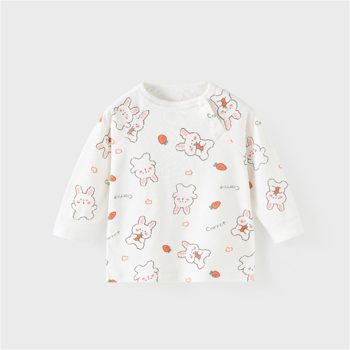 Baby baby spring and fall cotton bottoming shirt long-sleeved T-shirt