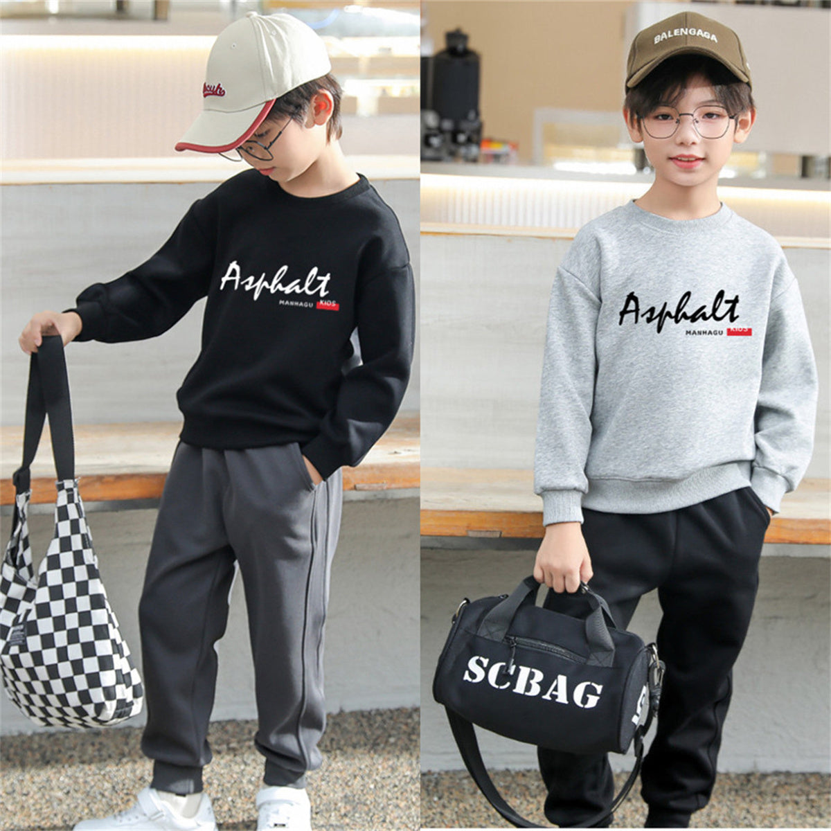 Parent-child sweatshirt children's casual top autumn style