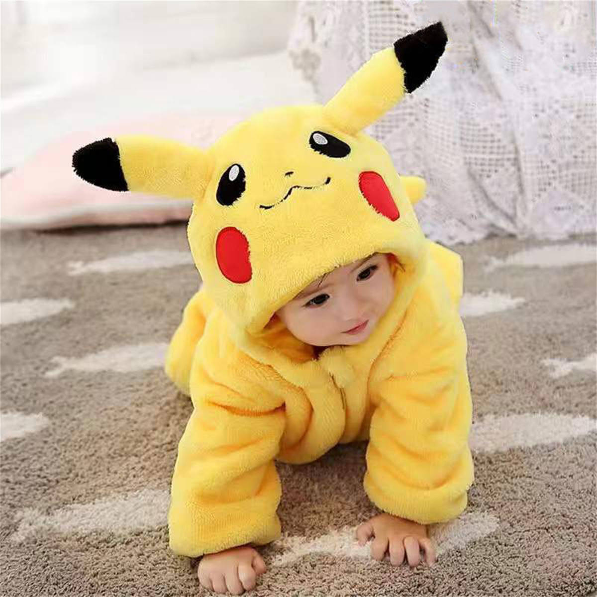 Newborn baby romper animal shape one-piece pajamas