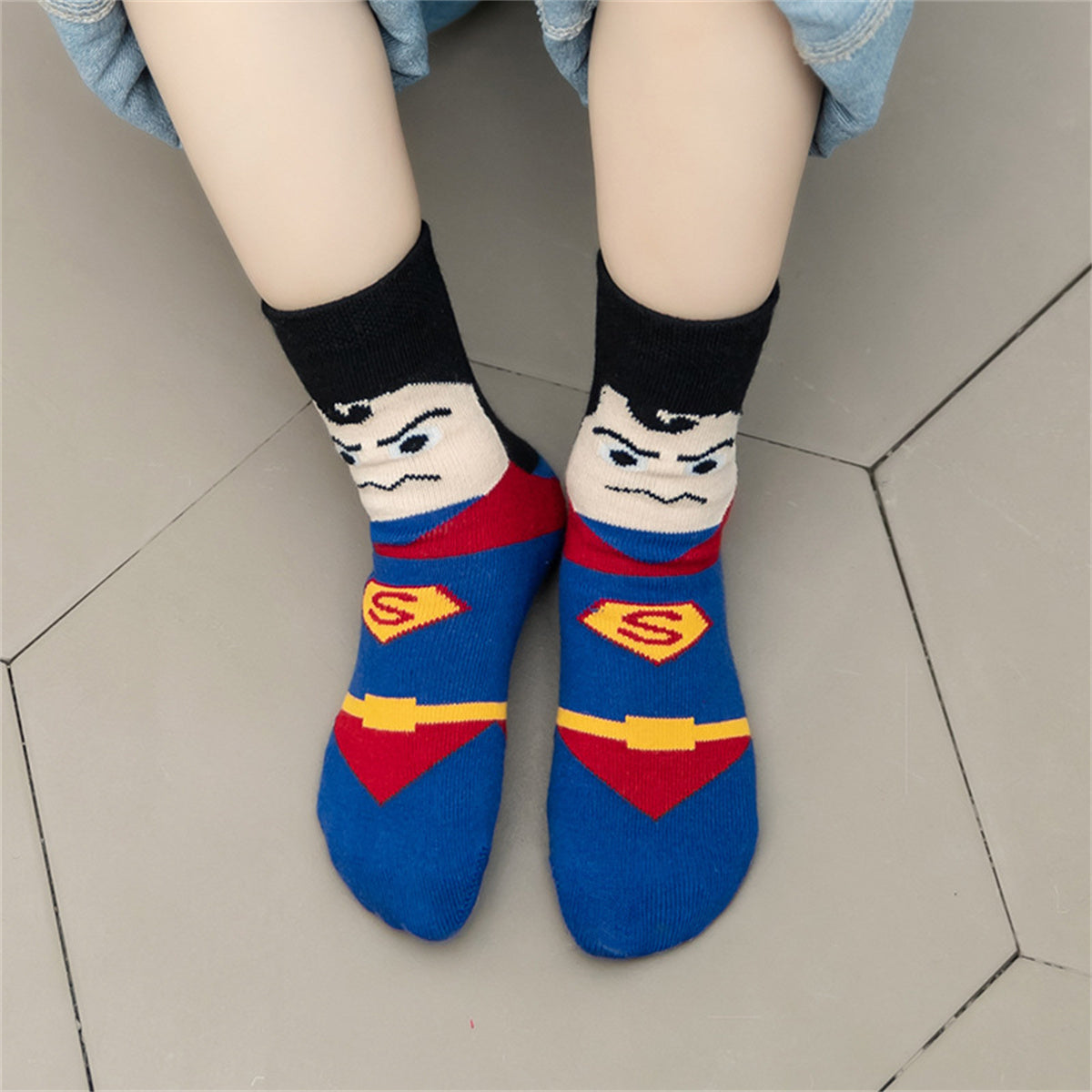 Children's Marvel cartoon character socks