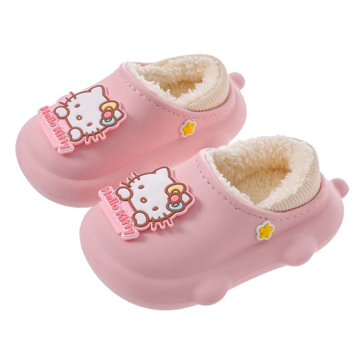 Children's girls autumn and winter Sanrio cute cartoon warm home cotton slippers