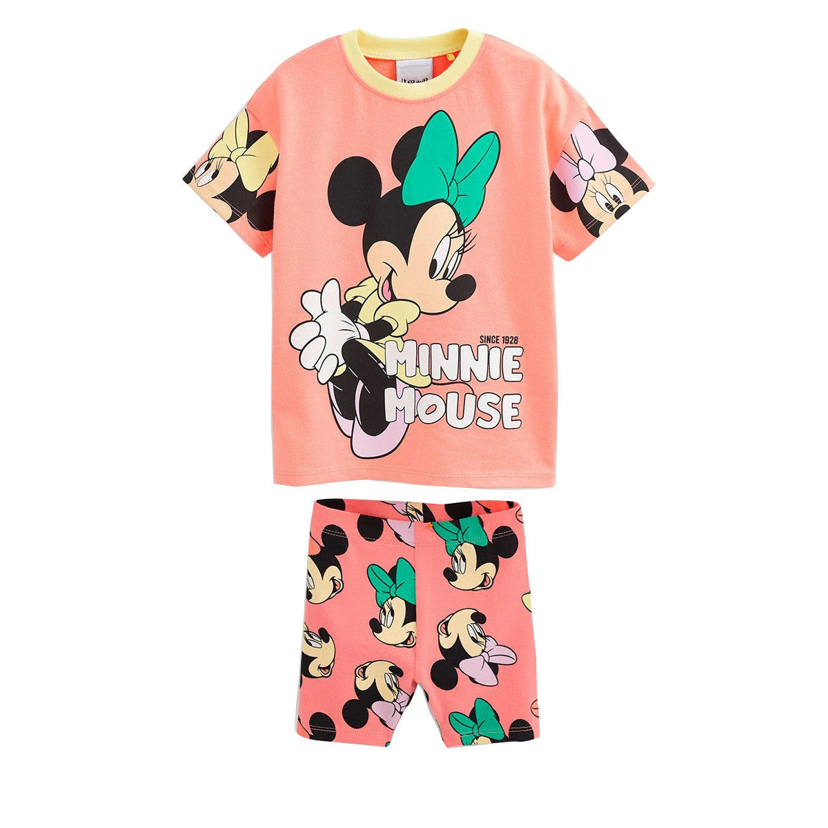 Girls cartoon T-shirt short-sleeved shorts home clothes casual all-match suit