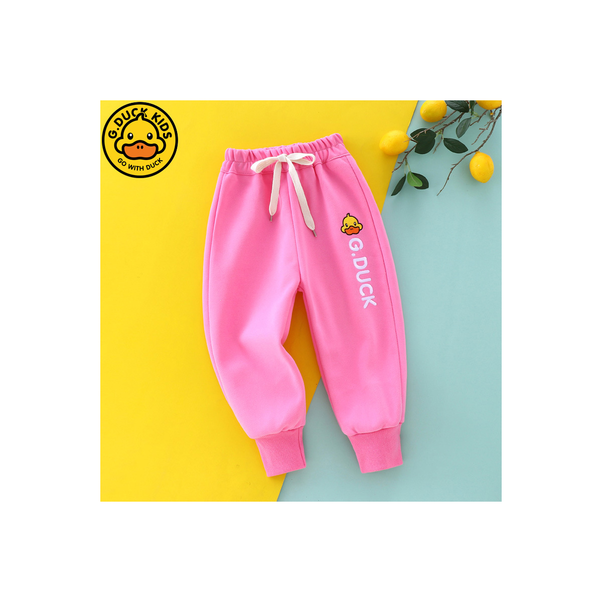 Little yellow duck children&#39;s casual sweatpants spring and autumn new children&#39;s clothing small and medium boys&#39; pants baby trousers girls