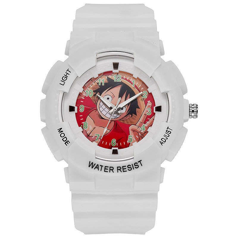 Children's Boys One Piece Cartoon Outdoor Multi-Function Sports Quartz Watch