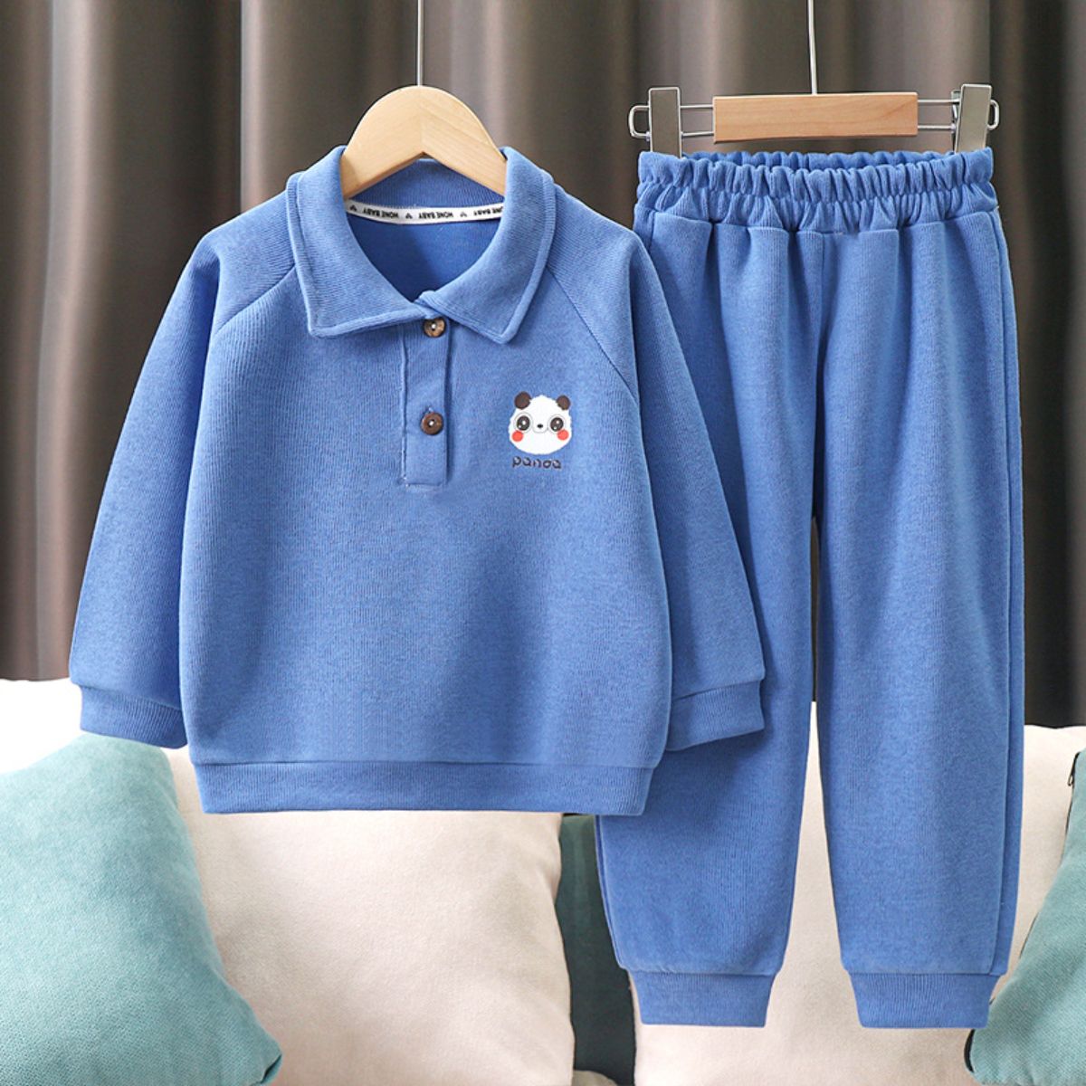 Autumn and spring children's suits for middle and large children long-sleeved sweatshirts sports two-piece suits baby outdoor leisure clothes