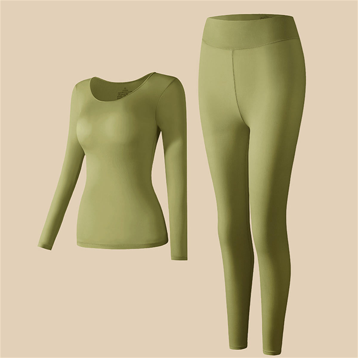 Skin-beautifying clothing high elastic ultra-thin autumn clothing and long johns set