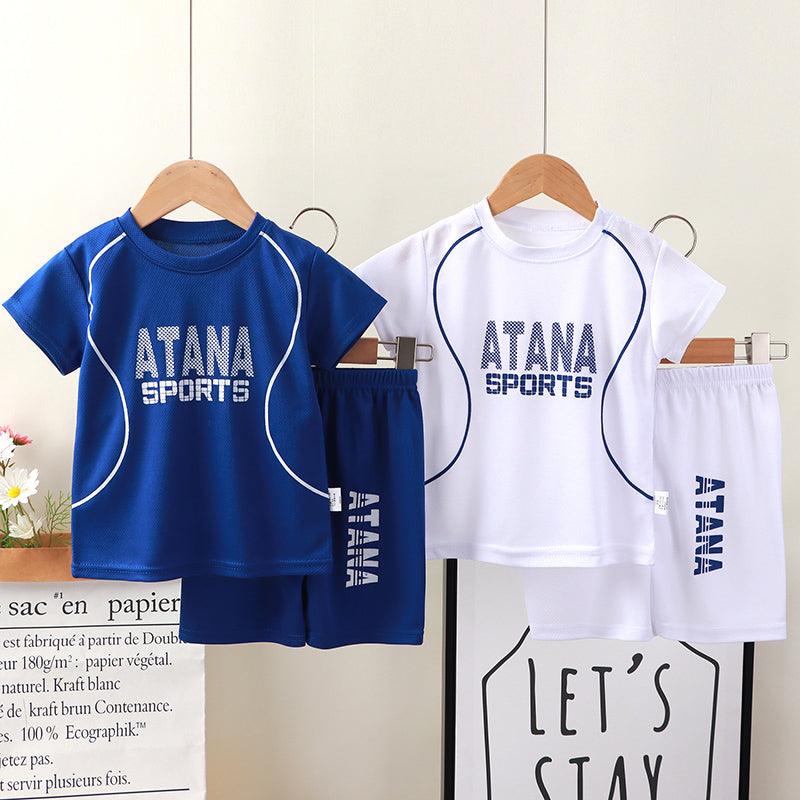 New children's ball uniform suit short-sleeved shorts quick-drying clothes boys' sports suit ball uniform