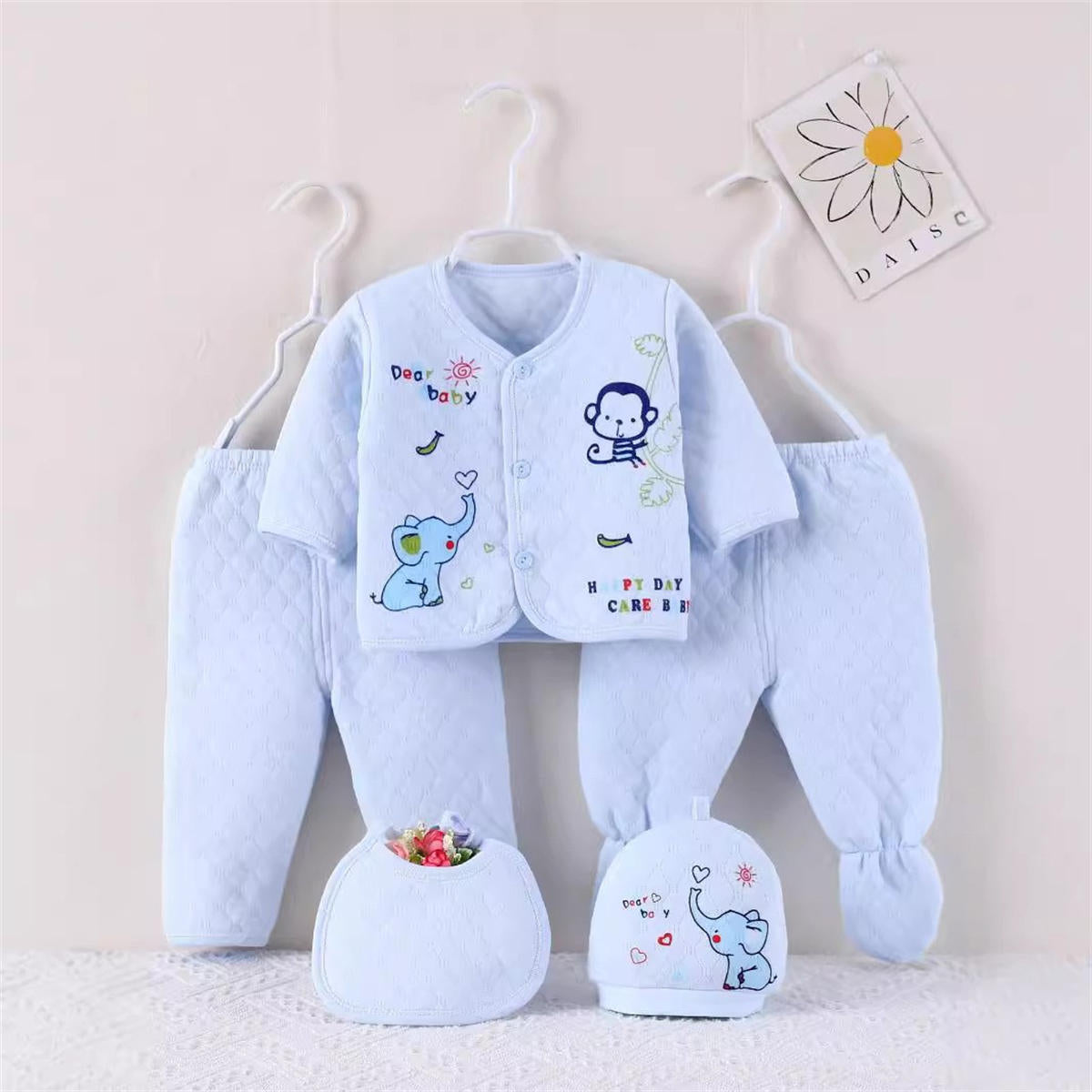 Cotton Baby Underwear 5 Piece Newborn Gift Set