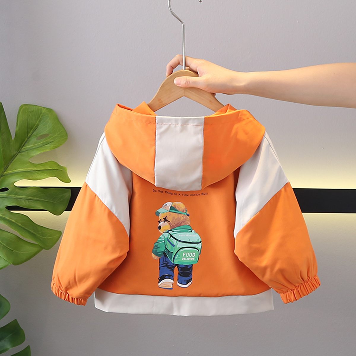 Children's clothing cartoon hooded jacket boy baby autumn clothing 2024 new