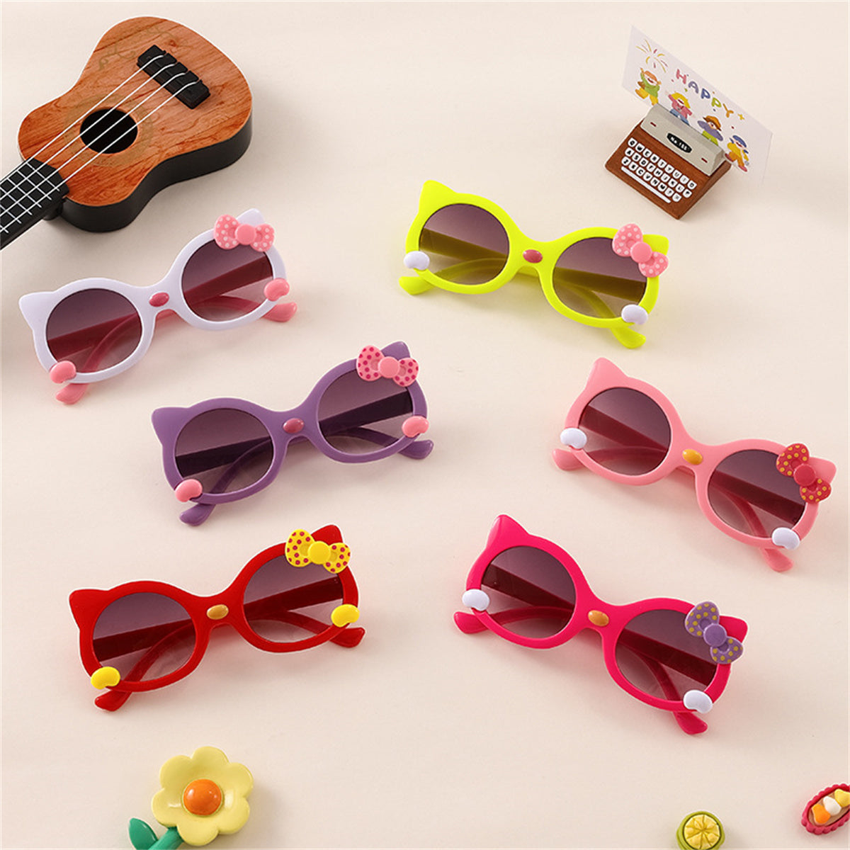 Kids Kitten Fashion Sunglasses