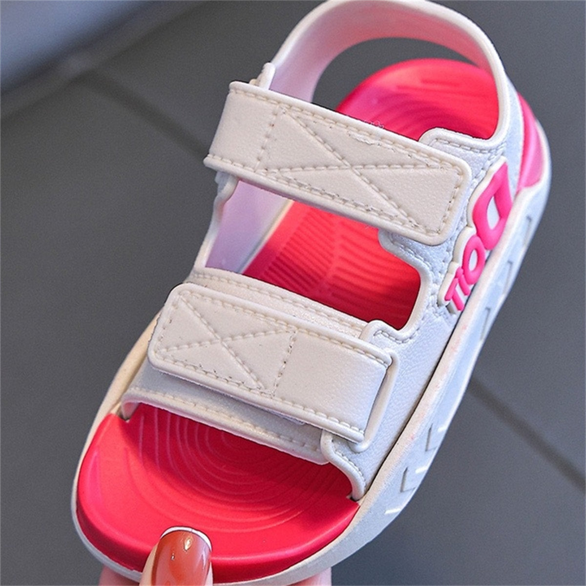 Children's Alphabet Soft Velcro Casual Sandals