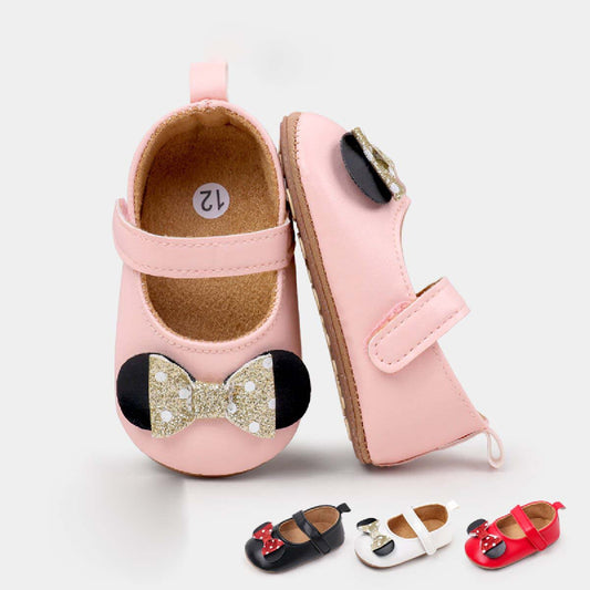 Princess shoes soft rubber sole non-slip toddler shoes