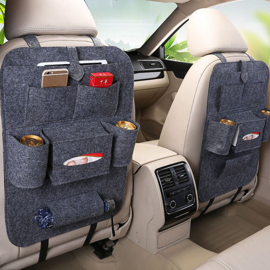 Seat storage bag hanging bag felt seat back bag storage bag car supplies multi-function car storage box