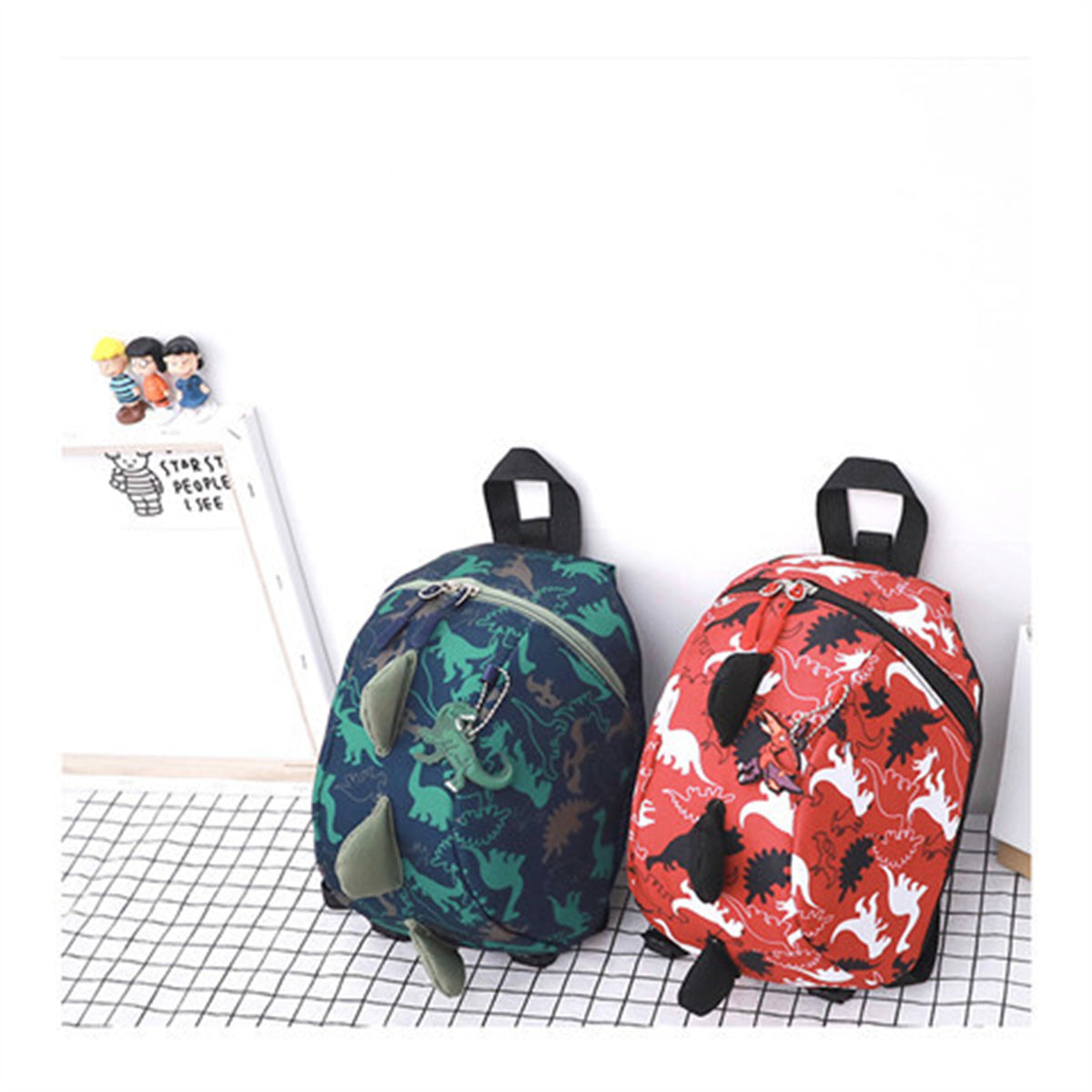 Children's cute cartoon cool little dinosaur anti-lost boy's small backpack