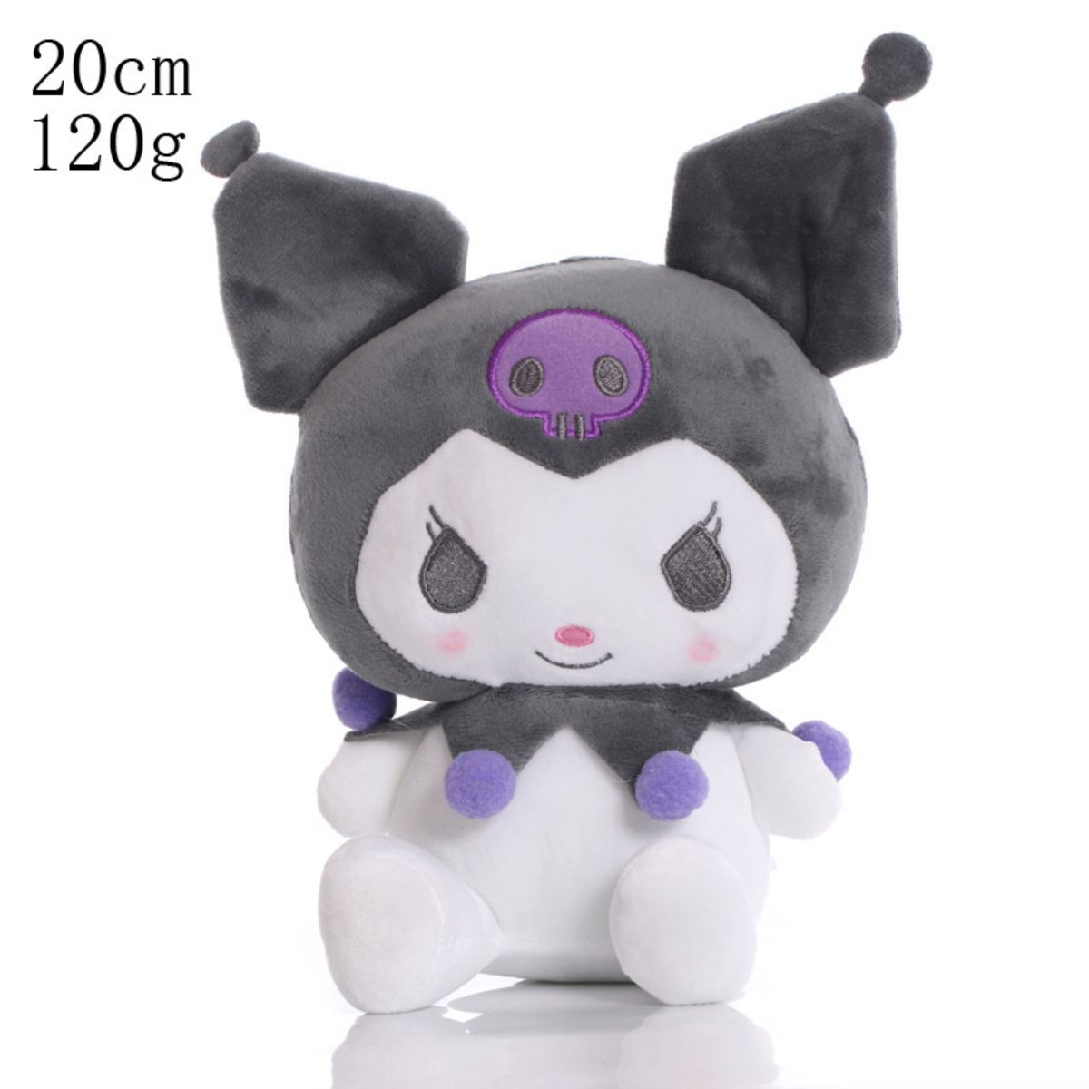 Cute 2D Sanrio Kuromi Plush Toy