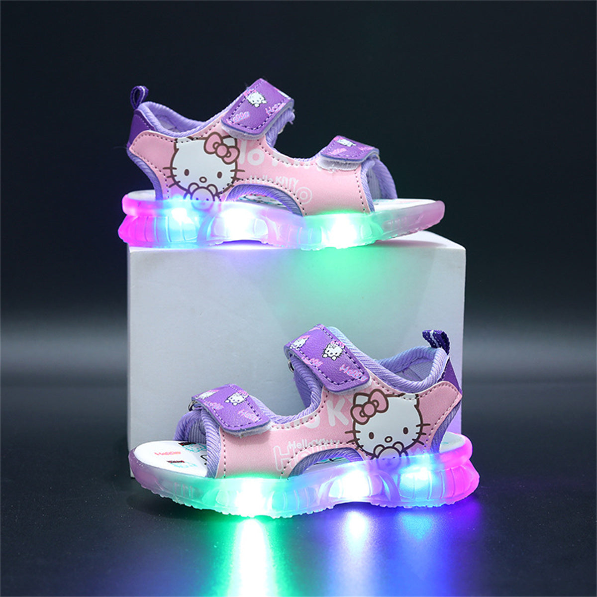 Children's Hello Kitty Cartoon Luminous Sandals