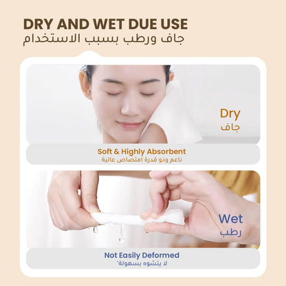 Hibobi Disposable Ultra Soft Cotton Face Towel