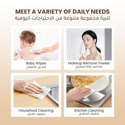 Hibobi Disposable Ultra Soft Cotton Face Towel