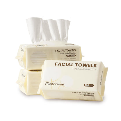 Hibobi Disposable Ultra Soft Cotton Face Towel