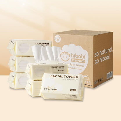 Hibobi Disposable Ultra Soft Cotton Face Towel