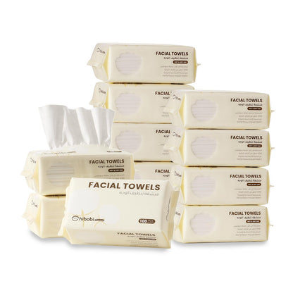 Hibobi Disposable Ultra Soft Cotton Face Towel