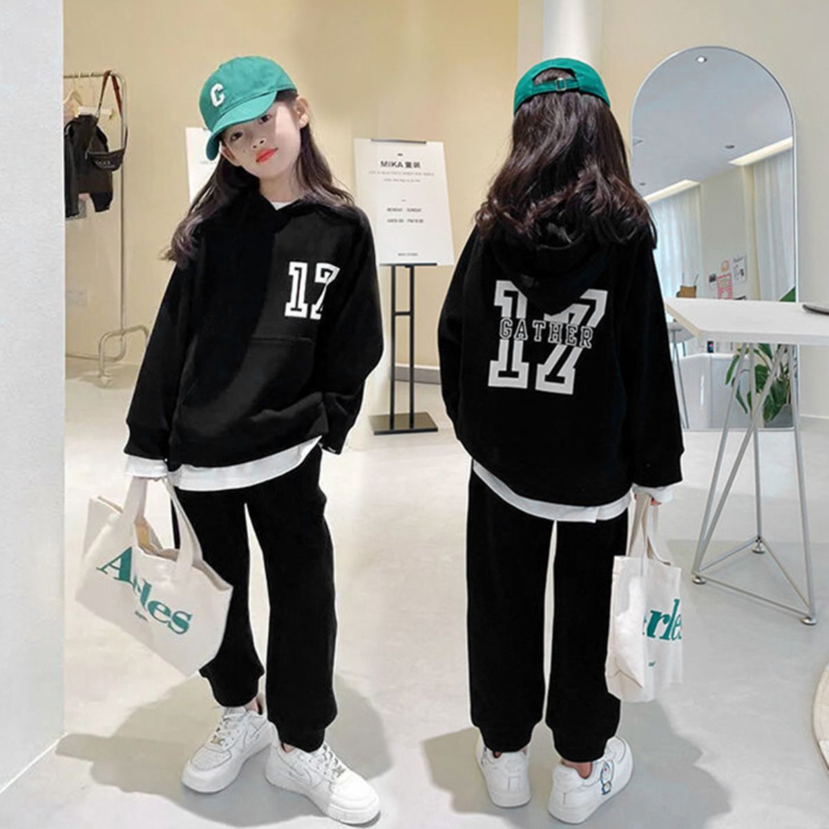 Hoodie sweatshirt sweatpants casual two-piece suit