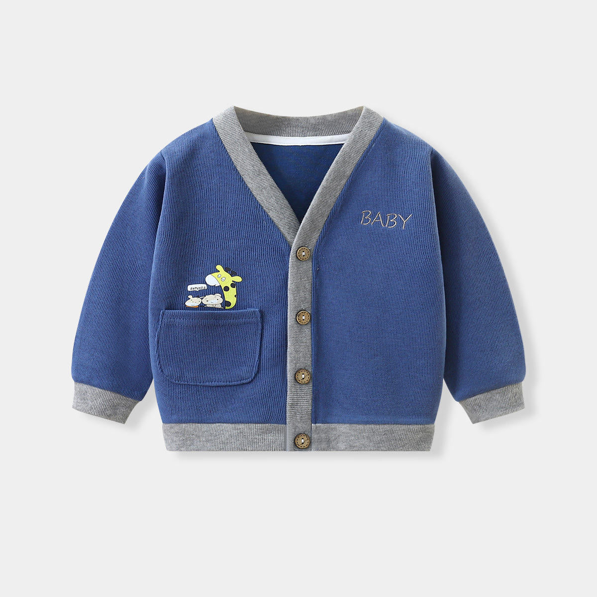 Children's knitted cardigan fall jacket