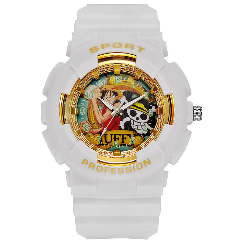 Children's Boys One Piece Cartoon Outdoor Multi-Function Sports Quartz Watch