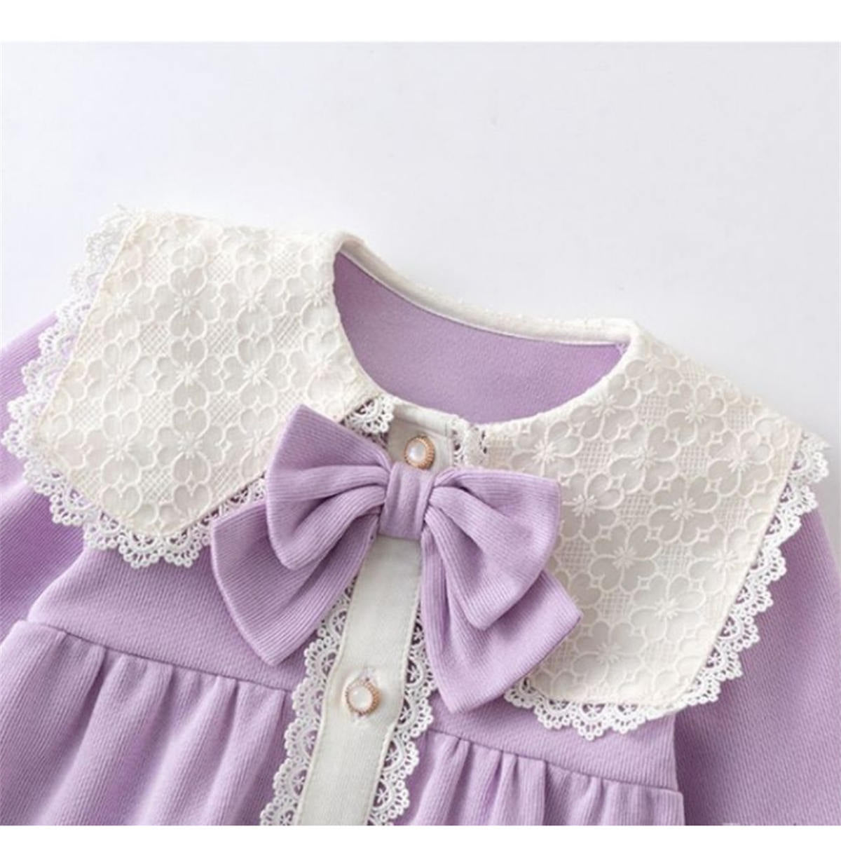 Baby spring and autumn long sleeve jumpsuit for baby girls super cute princess romper