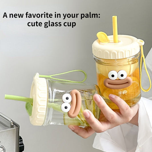 Portable water cup with straw