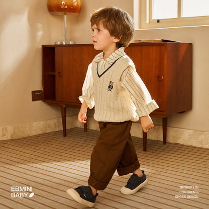 Anti slip Breathable Canvas First Walker Shoes