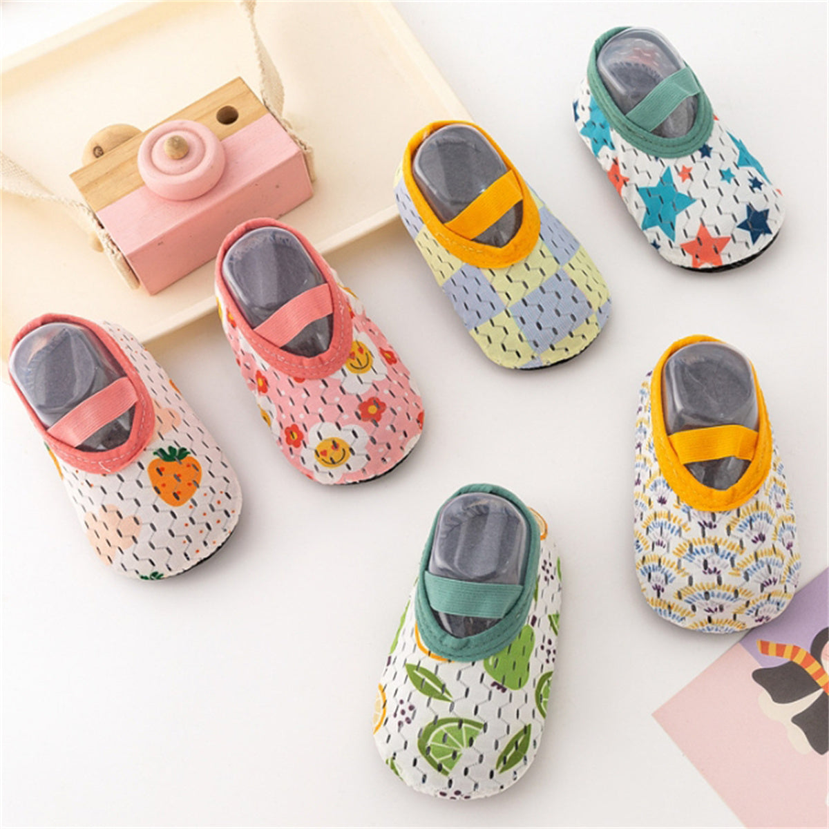 Baby and Toddler Anti-Slip Floor Socks with Exquisite Cartoon Patterns