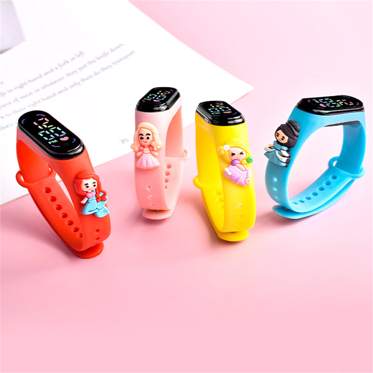 Children's Anime Princess LED Doll Watch