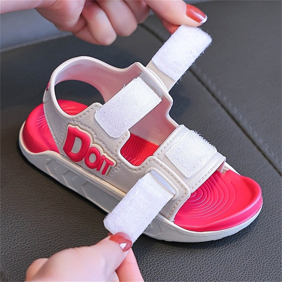 Children's Alphabet Soft Velcro Casual Sandals