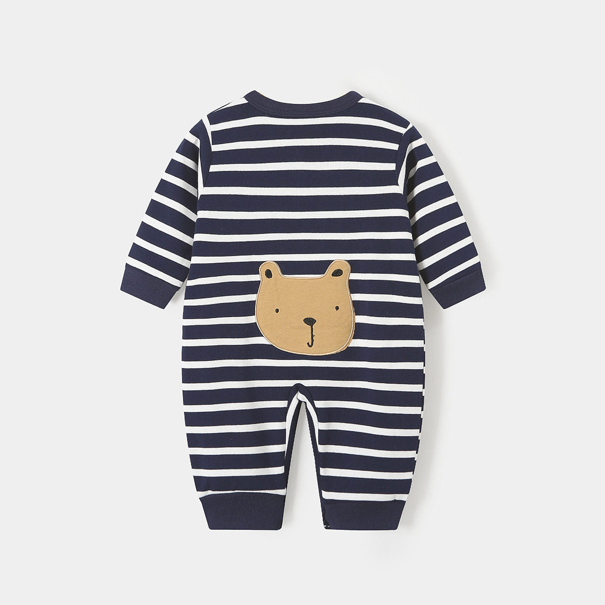 Baby Clothes Pure Cotton Striped Bear Onesie Climbing Clothes