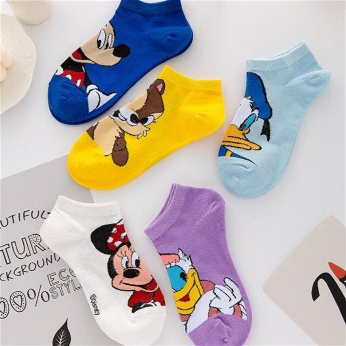 Children's 5-piece Mickey Mouse pattern socks set