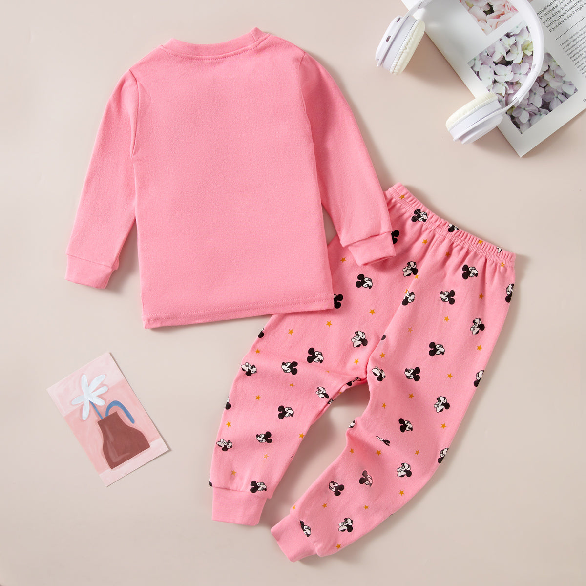 Girls Cartoon Cute Underwear Home Clothes Set