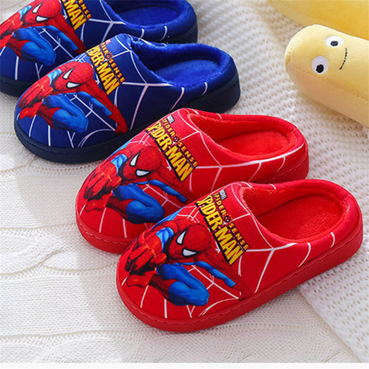 Spider-Man waterproof and non-slip casual cotton slippers for boys