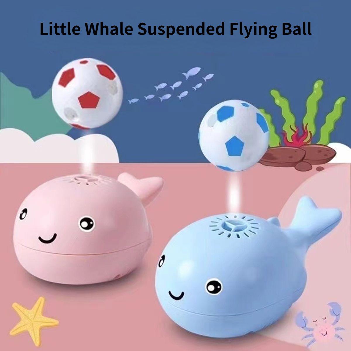 Whale floating ball children's toy