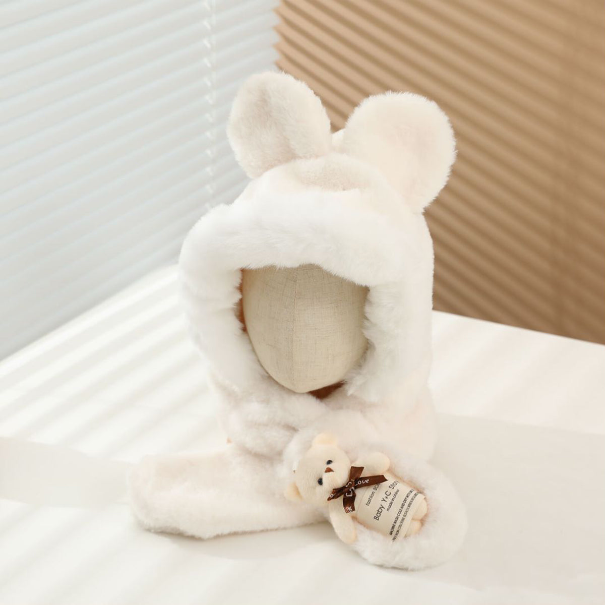 Children's Pocket Bear One-Piece Hat