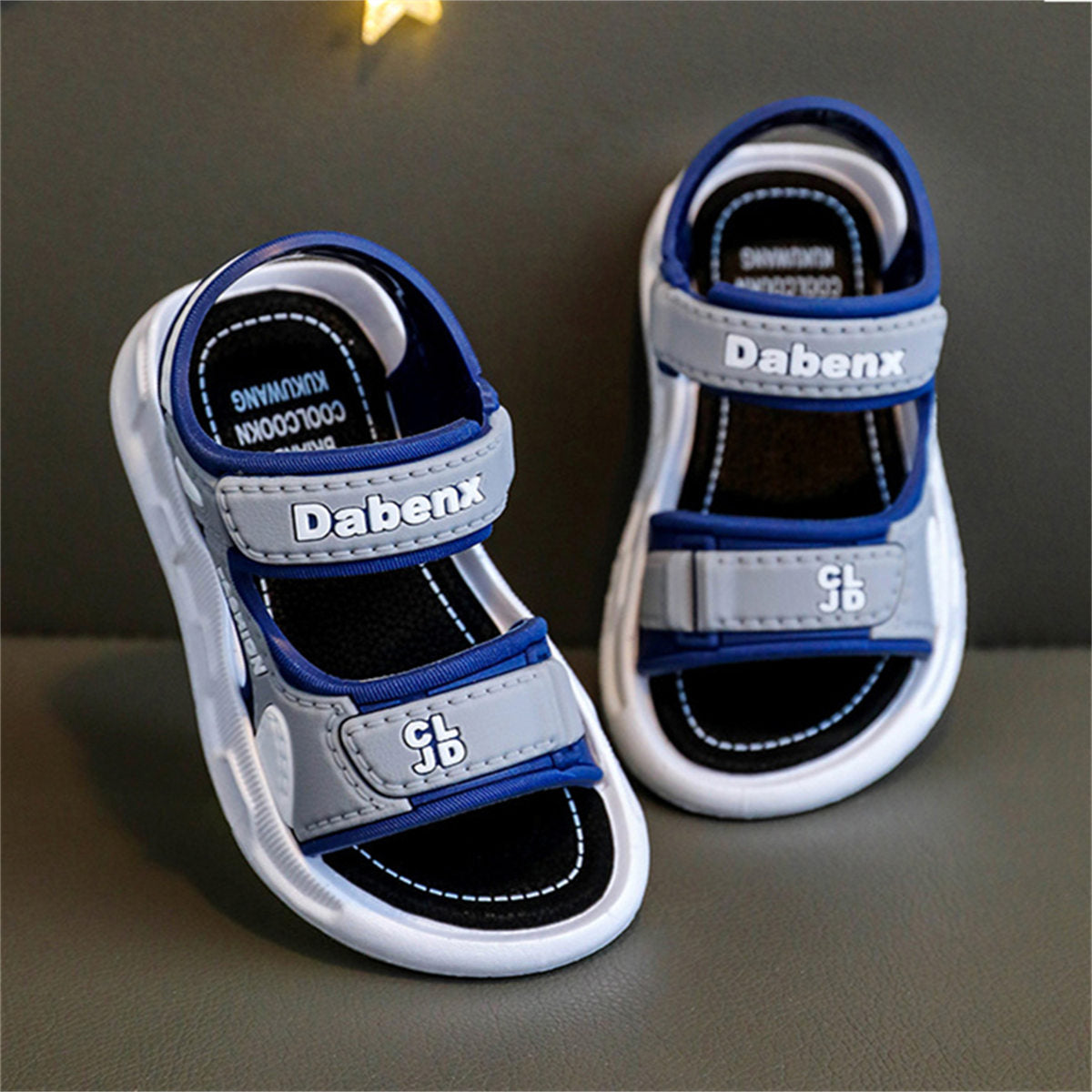 Children's casual Velcro soft-soled sandals