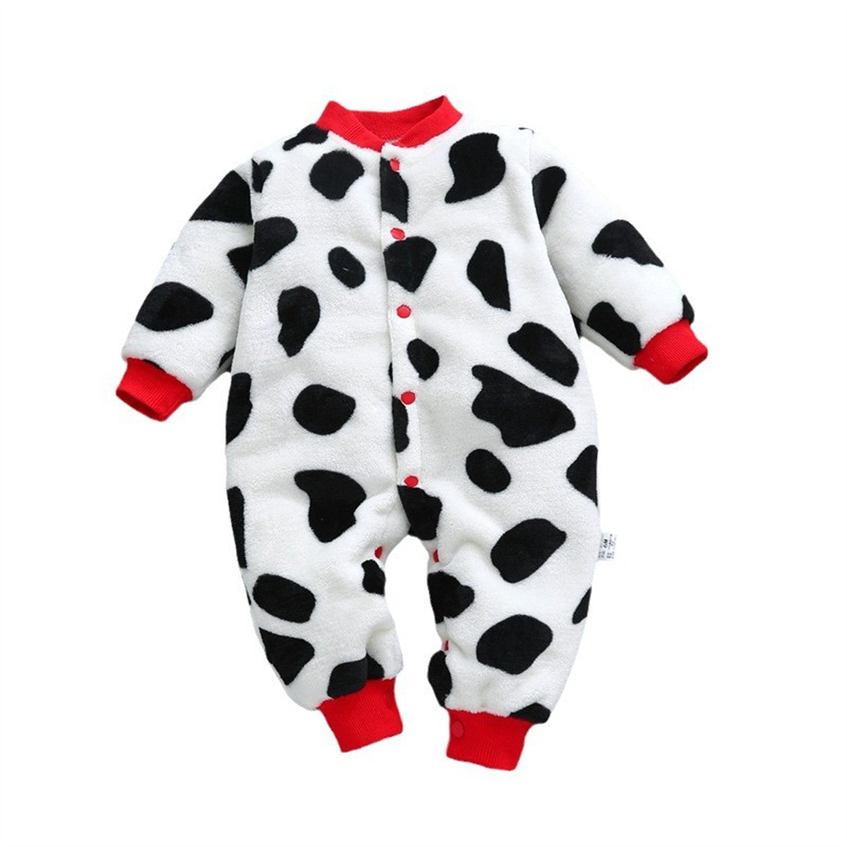 Baby coral fleece flannel warm bodysuit pajamas