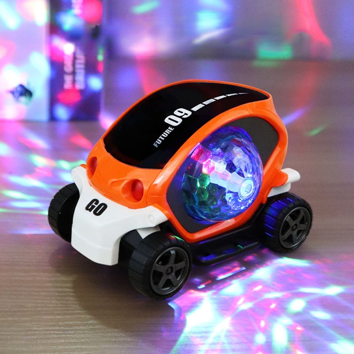 Flashing music electric universal light cartoon toy car