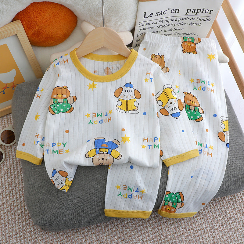 Children's long-sleeved and long-pants home wear set