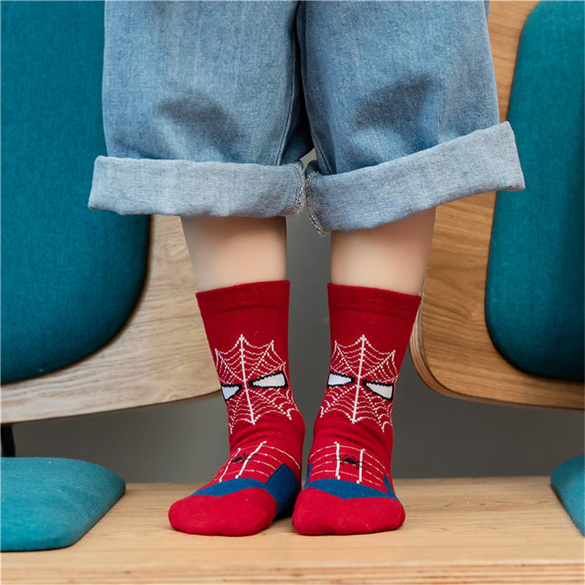 Children's Marvel cartoon character socks