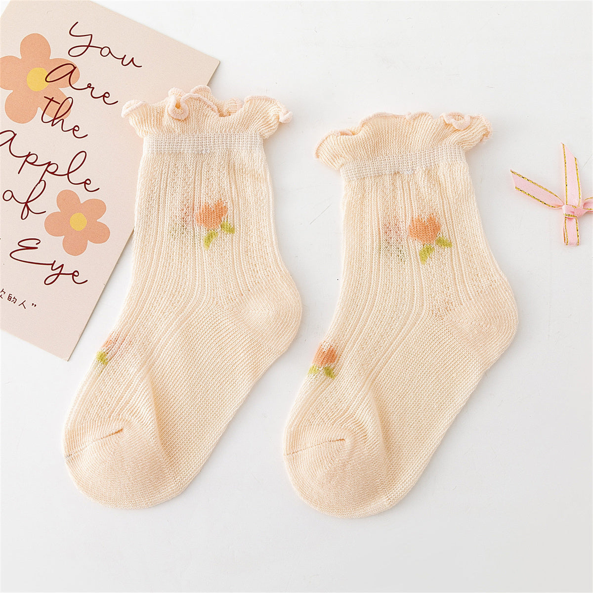 Children's summer thin baby socks boneless light short socks